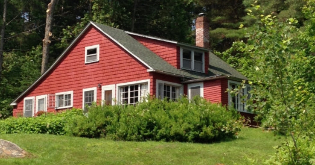Red Vermont cabin